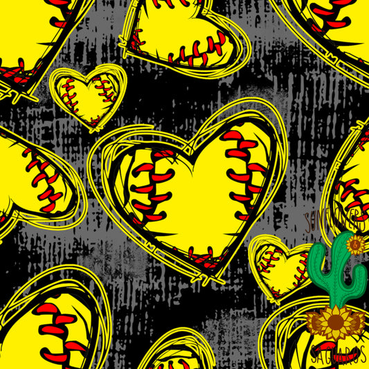 Softball Hearts