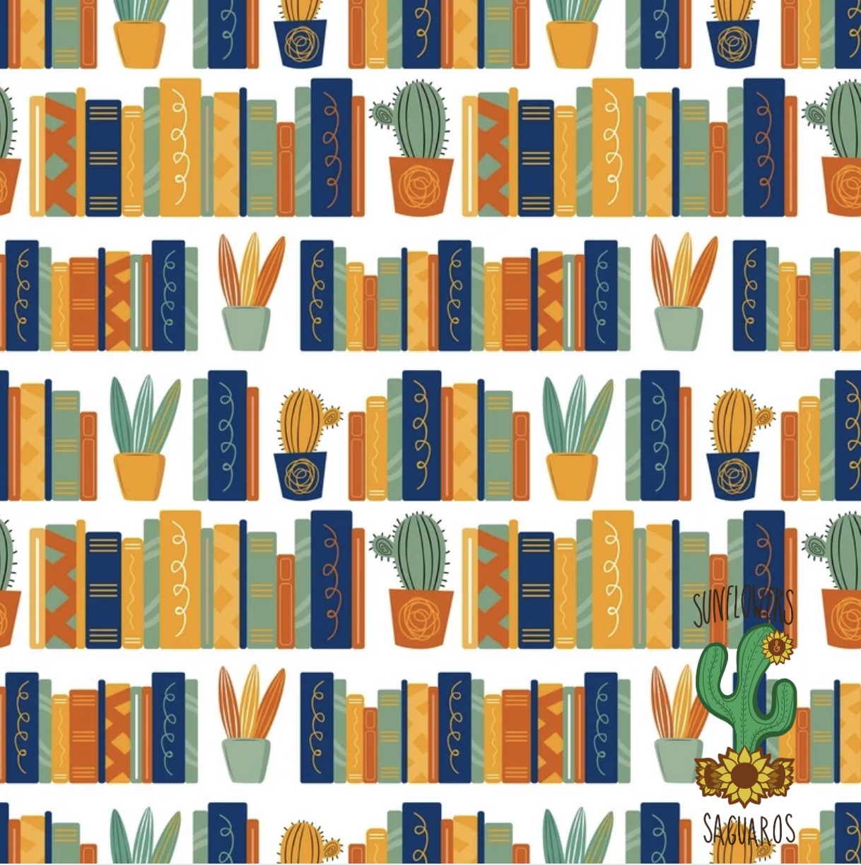 Books + Cactus
