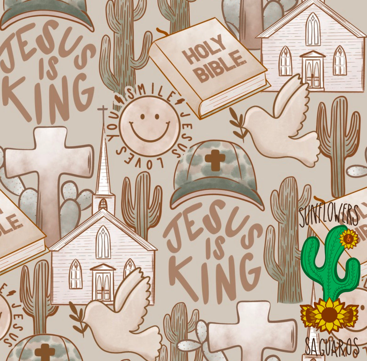 Jesus Is King Brown
