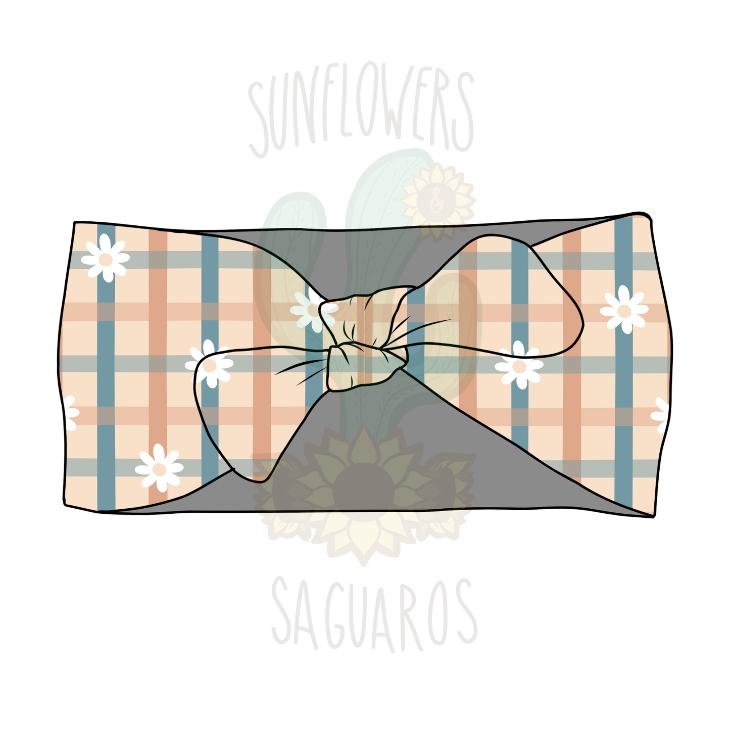 Gingham Floral Plaid