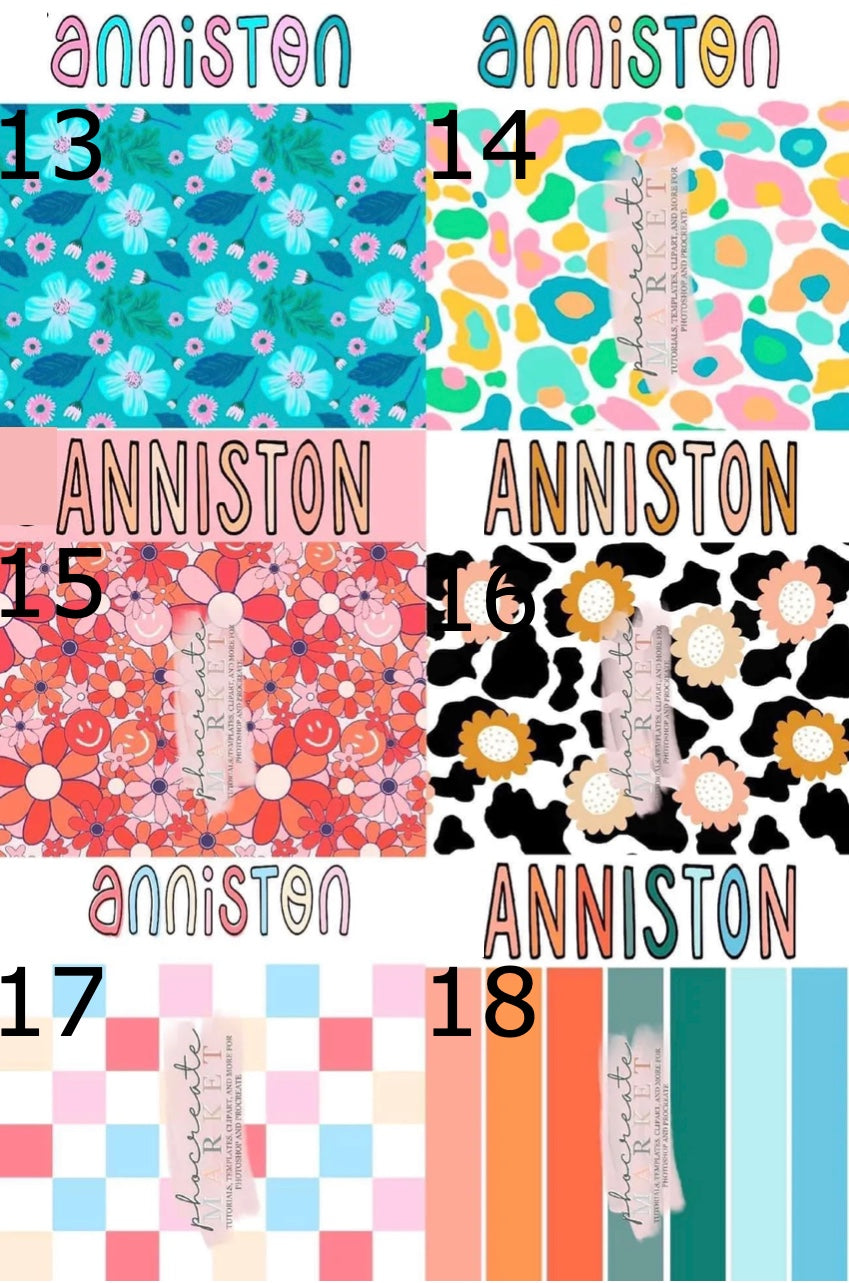 *Two Toned Name Bow