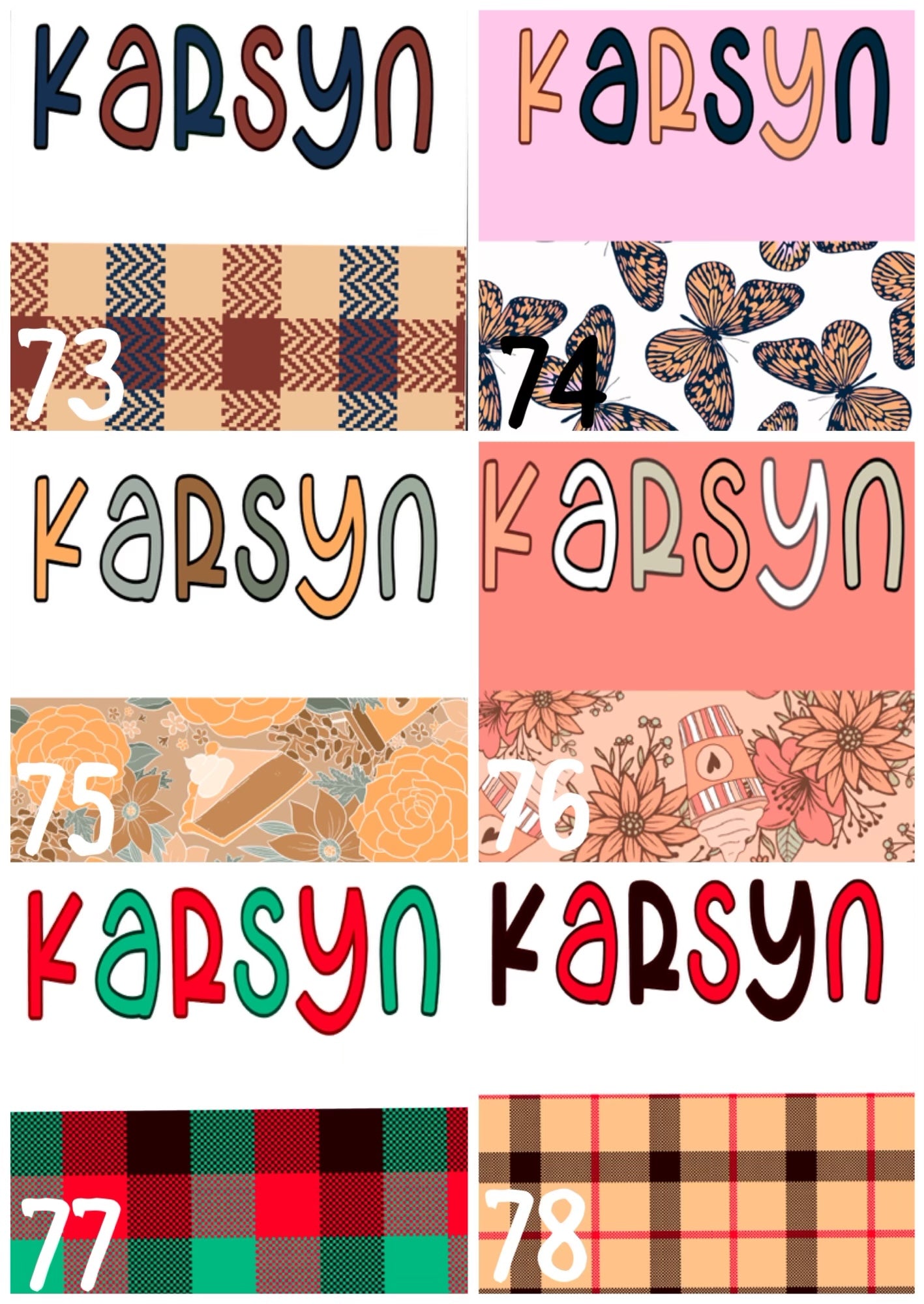 *Two Toned Name Bow