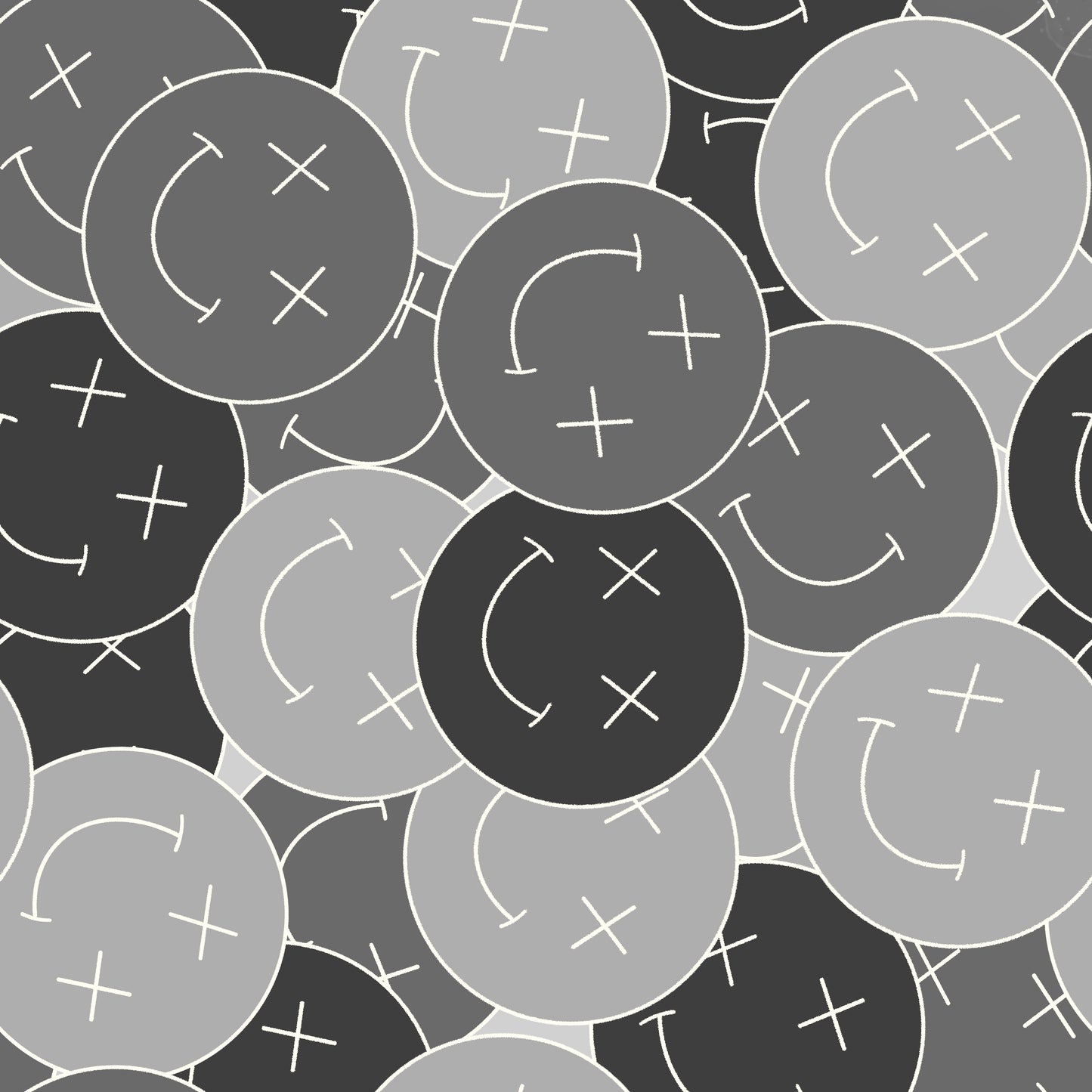 Crowded Smiley X B&W