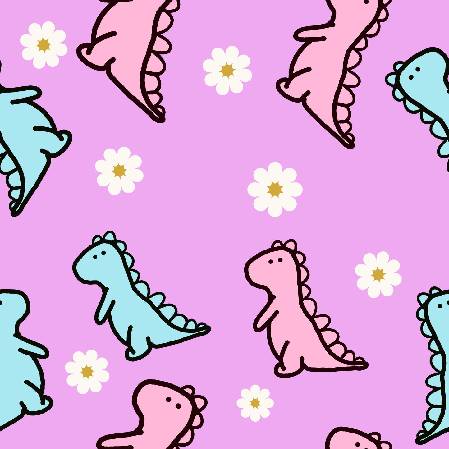 Blue & Pink Dinos