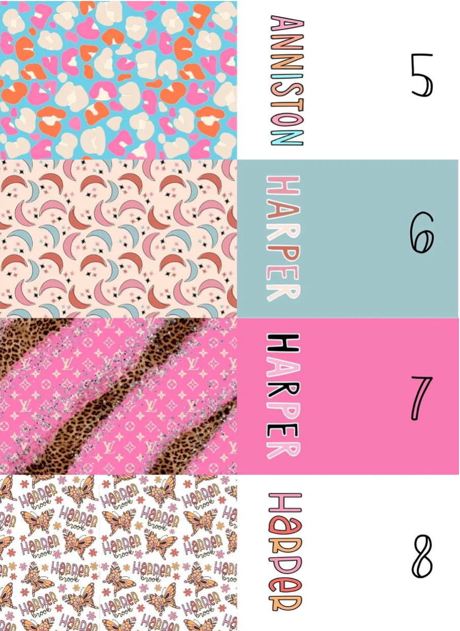 *Two Toned Name Bow