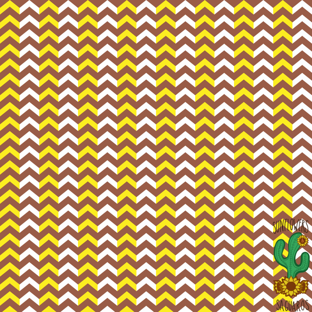 Brown & Yellow Chevron