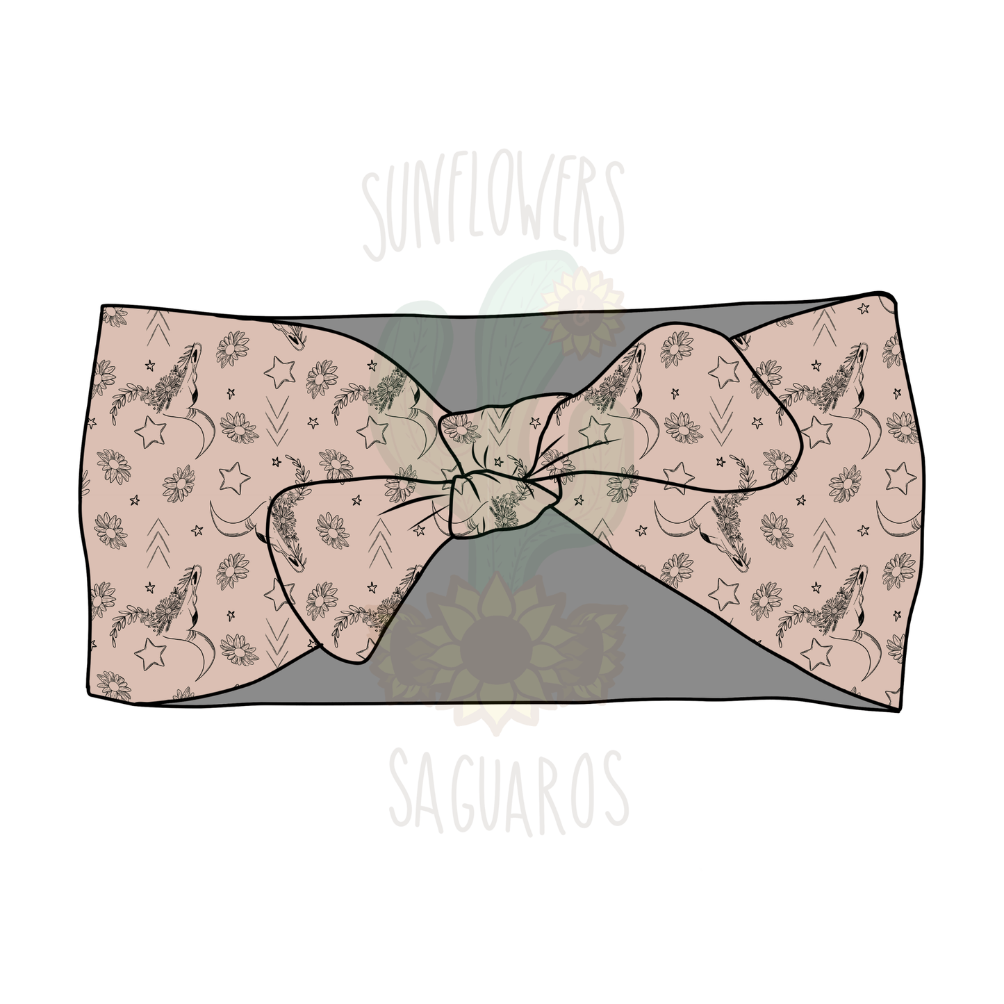 Floral Cow Pink