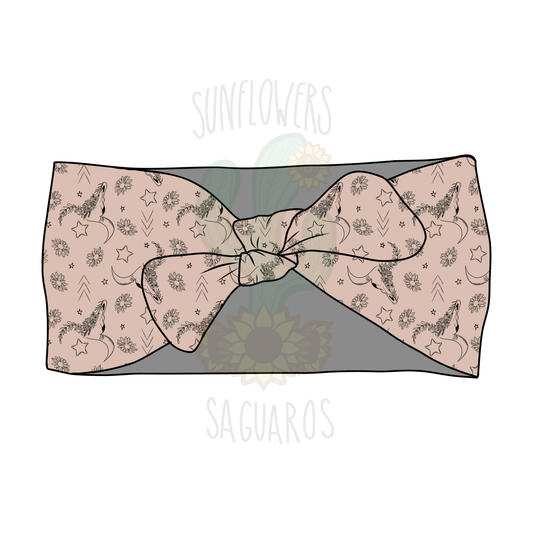 Floral Cow Pink