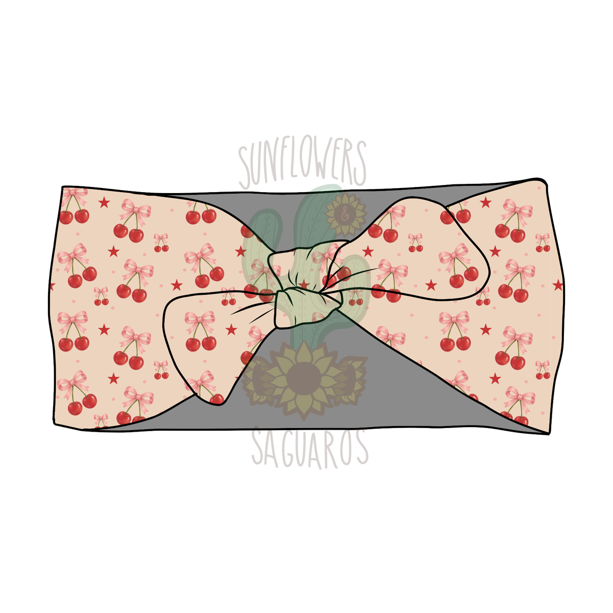 Dainty Cherry Bows