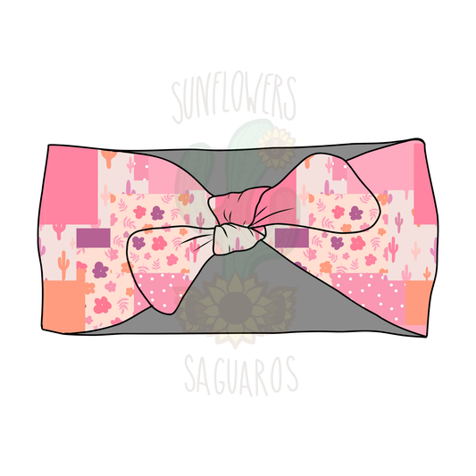 Pink Boho Cactus Patchwork