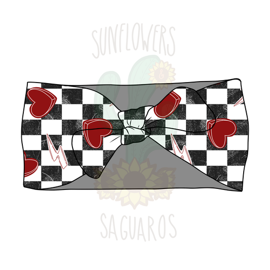 Red Checkered Heart
