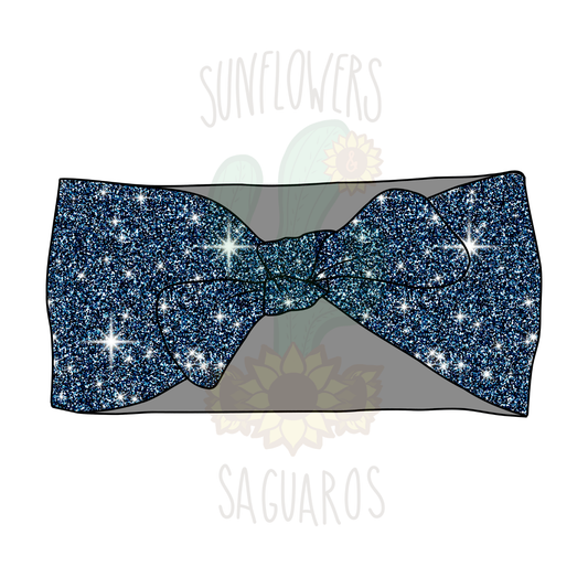Faux Glitter Blue