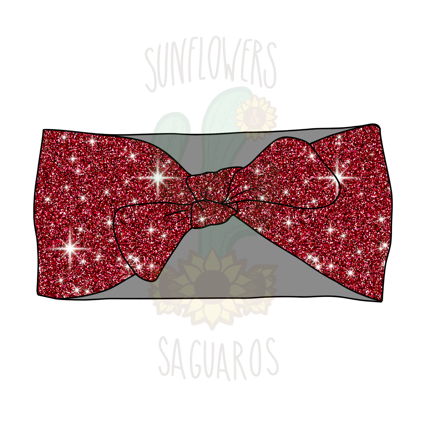Faux Glitter Red