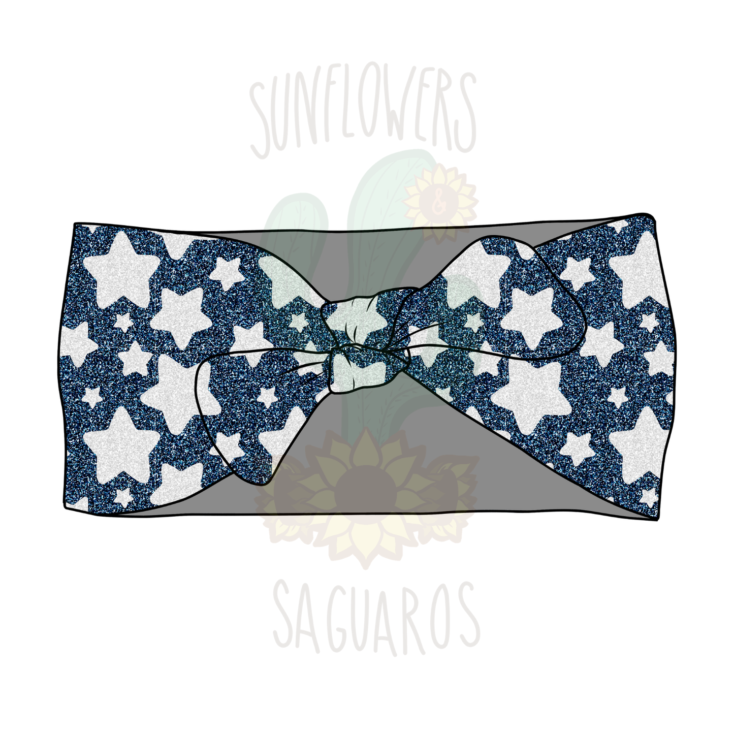 Faux Glitter Stars