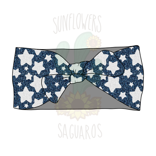 Faux Glitter Stars