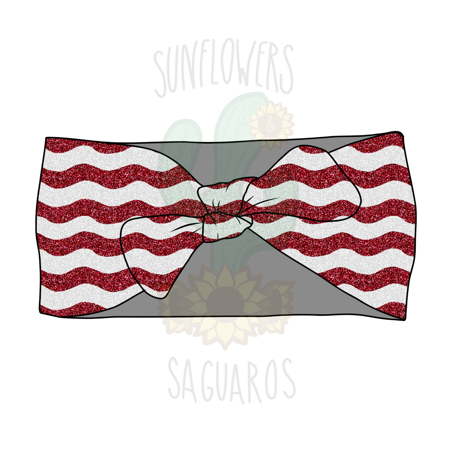 Faux Glitter Stripes