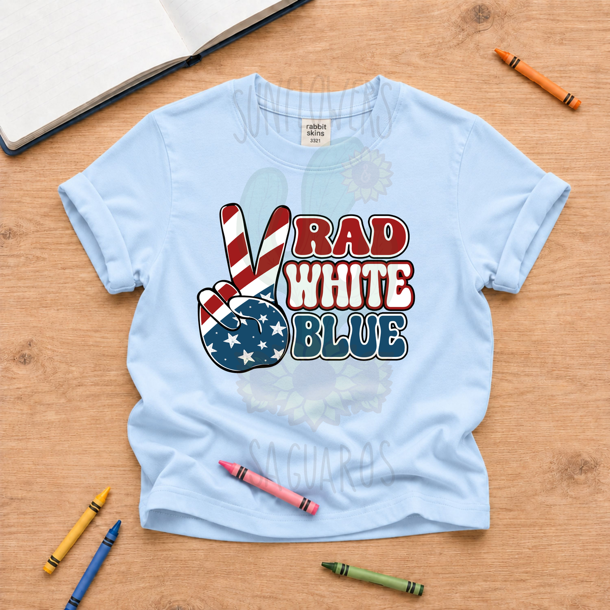 Rad White Blue