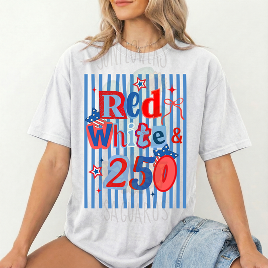 Red, White & 250