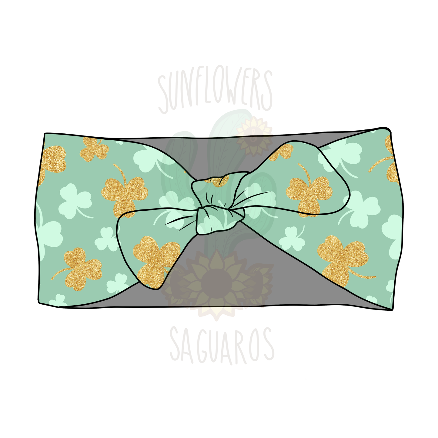 Glittery Clovers