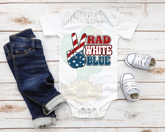 Rad White Blue