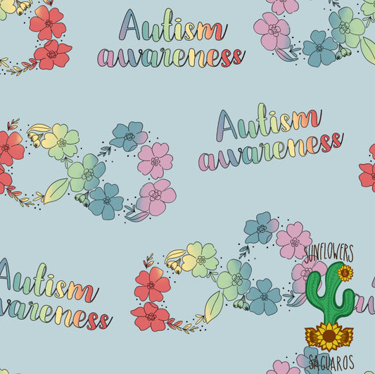 Autism Awareness Floral