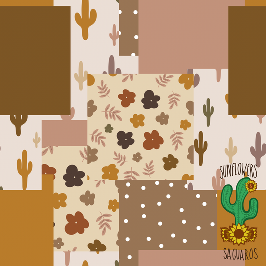 Boho Cactus Patchwork