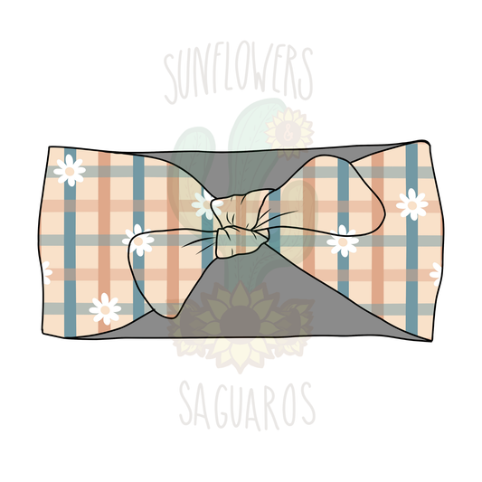 Gingham Floral Plaid