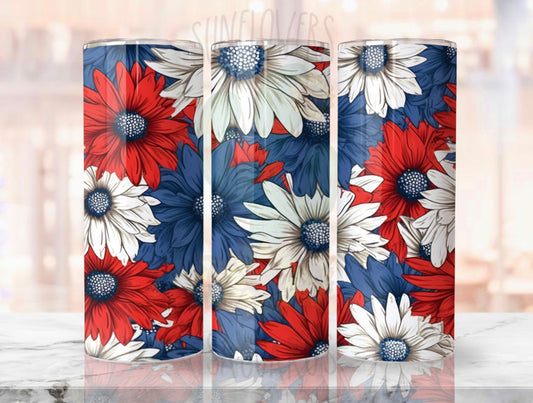 RW&B Flower Tumbler