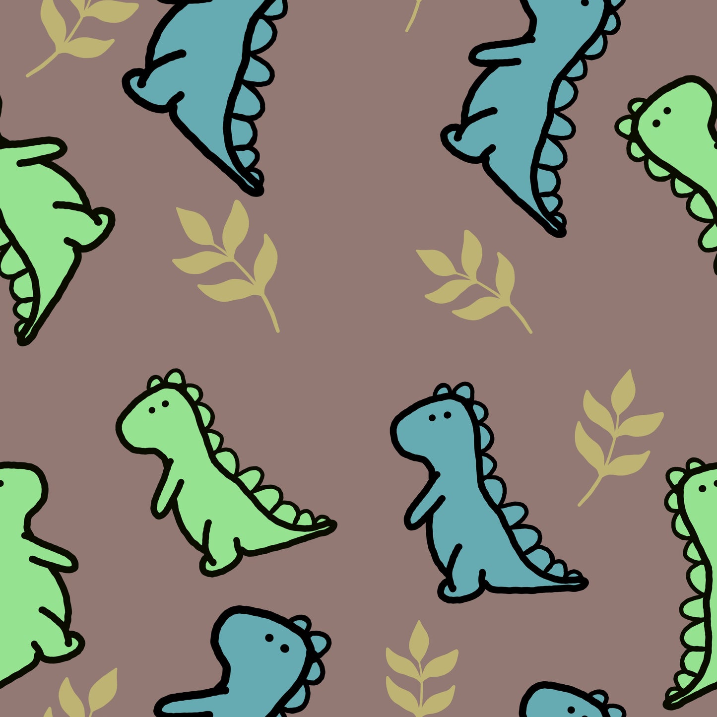 Blue & Green Dinos