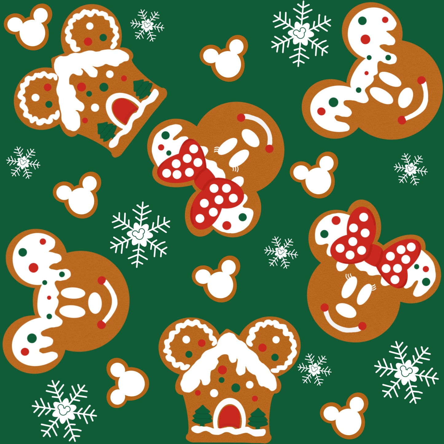 Christmas Gingerbread Green