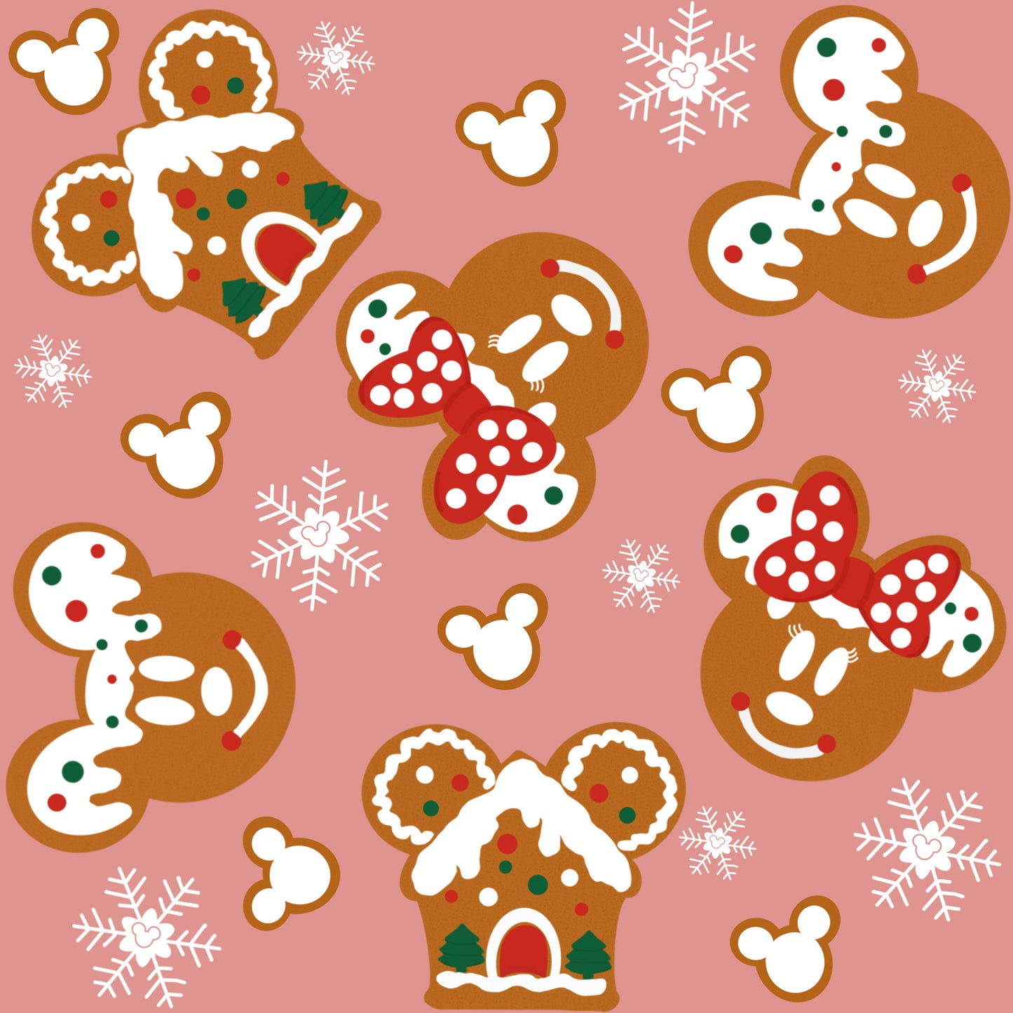 Christmas Gingerbread Pink