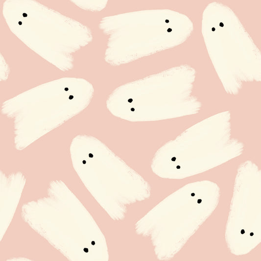 Halloween Ghosts Pink