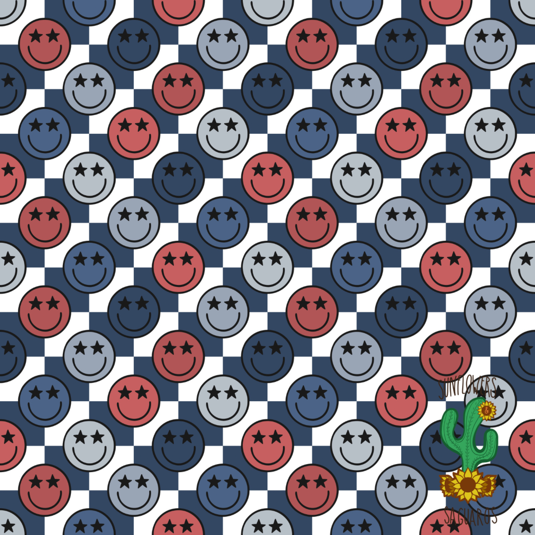 RW&B Checkered Smileys